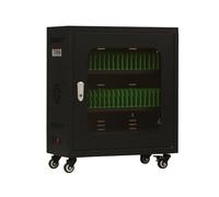 Portable Lockable USB Charging Station with Safety Protections for Mobile Phone Storage in Public Areas