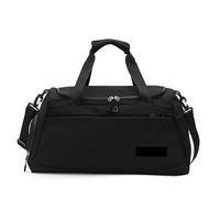 Portable Luggage Bag 2pcs Large Capacity Portable Travel Bag Lightweight Short-Distance Duffle Storage Messenger Bag Sports Gym Bag(Black)