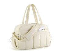 Portable Luggage Bag 2pcs Travel Duffel Bag Gym Bag for Women with Wet Pocket Carry On Weekender Bags Hand Luggage Airport Cabin Bag for Man and Women(Beige)
