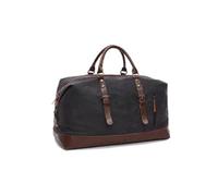 Portable Luggage Bag Casual Large Capacity Men Travel Bags Male Weekend Outdoor Canvas Handbags Duffle Bag for Men for Travel(Black Small)