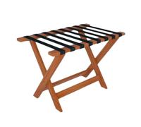 Portable Luggage Rack for Travel & Home - Shoe Storage Holder, Supports Up to 110 lbs, Space-Saving Design for Guest Room & Hotel, Brown (80x58x45cm)