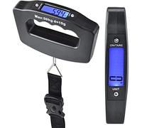 Portable Luggage Scale, 50kg Capacity, Large Backlit Display, Digital Hanging Suitcase Scale with Hook