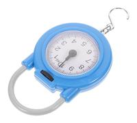 Portable Luggage Scale with Hook, High Precision Spring Hand Scale | Metal and Plastic Build, Wide Handle Design, for Parcels and Home Baking Prep, Blue Finish
