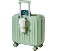 Portable luggage suitcase for carry-on boarding, small beverage holder with USB port , cute dial lock, silent , ultra-light, fashionable travel, business trip, children's use , high school students