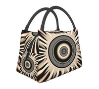 Portable Lunch Bag, Thermal Insulated Cooler Tote print energy vortexes