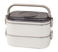 Portable lunch box with multi-compartment uses a friendly stainless steel meal box with practical food box for adults and children