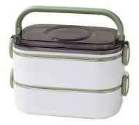Portable lunch box with multi-compartment uses a friendly stainless steel meal box with practical food box for adults and children