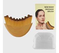 Portable Lymphatic Contour Face Brush Contoured Lymphatic Massage Tool Fits Skin Contours Detox Relaxation Face Sculpting Device