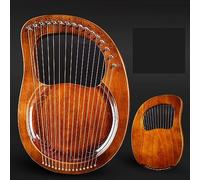 Portable Lyre Harp, Easy For Adults/beginners To Learn The Classical Musical Instrument Lap Harp, Many Types Styles Of Lyre Instrument (Color : 16-string-Board-Vintage A)