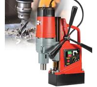 Portable Magnetic Drill Press Machine, 1350W Power with 16mm Boring Dia & 0-600RPM Stepless Speed, Ideal for Metalworking and Construction Projects