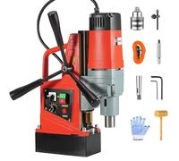 Portable Magnetic Drill Press, Stepless Speed & Reversible, 16mm Boring Capacity, for Metal Work