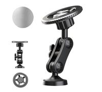 Portable Magnetic Phone Holder - 360° Rotation Phone Grip, Attaches to Metal Objects | Suction Dashboard Bumper Aluminum for
