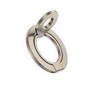 Portable Magnetic Phone Ring Stand, Dual-Side Phone Grip Holder for iPhone 17e, Samsung, Foldable Kickstand Soporte Magnético para Cellular Compatible with Car Mount, Desk Stand, MagSafe & Cases-Gold