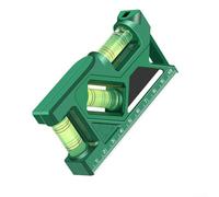 Portable Magnetic Pocket Level, 3-in-1 Mini Protractor With Metric Ruler, Level Measuring Tool For DIY Projects And Professional Use([150mm] green)