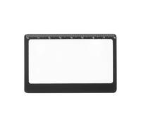 Portable Magnifying Glass - Pocket Ruler Lens Card Offering Clear Text Enlargement, Compact Optical Viewer | Practical Handheld Aid Designed For Easy Storage, Travel Use, Daily Reading Support,