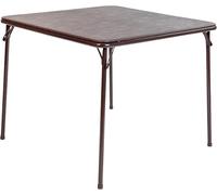 Portable Mahjong Table Square Folding Multipurpose Card Table with Padded Vinyl Top, Portable Folding Game Table for 4 Players, Black(Color2)