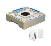 Portable Mahjong Table - Travel Game Set with Chips and 144 Mahjong Tiles for Camping, Parties, and Outdoor Fun