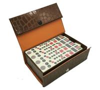 Portable Mahjong Tile Set - Chinese Mahjong Set Box, Mini Chinese Interactive Funny, Distinctive Game Slab, Novelty Cultural Pack, Resilient Small Tile, Special Case | Durable Pocket Size Travel Frien