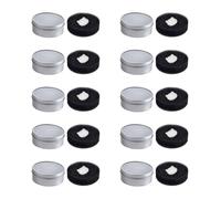 Portable Make Up Brush Cleaner Sponges 10 Pieces Reusable Cosmetic Brushes Cleaning Sponge for Daily Routine Make Up Brush Dry Wash Sponge