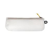 Portable Makeup Brush Bag - Waterproof , Makeup Brush Holder Travel Bag Large Opening Cosmetic Bag, Practical for Women Girls Home School College Suitcase Business Trip, White, see