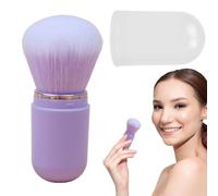 Portable Makeup Brush Set: Retractable Powder Brush for Foundation Blush Bronzer | Travel Powder Brush with Lid for Easy Storage, Bea Accessory