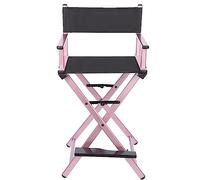 Portable Makeup Director ChaFolding Aluminum Makeup Artist Stool Lightweight Director's Chafor Professals Ideal for Makeup Artists and Beau Experts