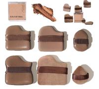 Portable Makeup Puff Kit - Mini Sponges For Detailed Concealing And Full Coverage, Includes Multiple Puff Types For Various Makeup Steps(1Box(6pcs))