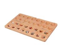 Portable Mancala Board Game For 2 Players Compact Foldable Design Includes 65 Stones Educational Toy Wooden Mancala Strategy Game
