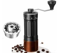 Portable Manual Coffee Grinder with CNC Stainless Steel Conical Burr, 40 Adjustable Settings Hand Coffee Grinder with 30g Capacity for Espresso, Pour Over, French Press, Travel
