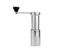 Portable Manual Coffee Grinder with Stainless Steel Burr, Premium Conical Whole Bean Hand Mill with Adjustable Settings, Coffee Grinder for, Drip Coffee, Espresso, French Press (Gray : Silver)