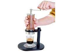 Portable Manual Espresso Maker, Stainless Steel Espresso Maker, Compact Size Manual Coffee Maker, No Electricity Required, For Home, Outdoor, Camping