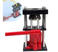 Portable Manual Hydraulic Pipe Crimping Machine,8-Tooth Labor-Saving Design with 10-32mm Crimp Range,High Precision Hydraulic Hose Crimper for Fuel Pipe Oil Pipe(6 Teeth,S)