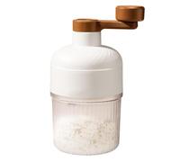 Portable Manual Ice Shaver Hand Crusher with Tray Compact Electric- Maker for Home Cocktails Beverages