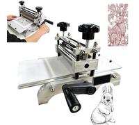 Portable Manual Printmaking Press, Adjustable Printing Machine with Slab Roller for Paper, Wood, Lino, Copperplate - Studio, Home, Educational Art Craft Tool