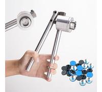 Portable Manual Vial Crimper for Aluminum and Plastic Caps, Stainless Steel Medical Sealer Tool