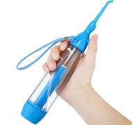 Portable Manual Water Flosser | Cordless, No Electricity, No Battery | Travel Size, Adjustable Pressure | Dental Cleaning, Orthodontics, Gums, Tonsil Stones