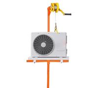 Portable Manual Winch with Self-Locking Mechanism, Heavy-Duty Lifting Tool for Outdoor Use and Cargo Support