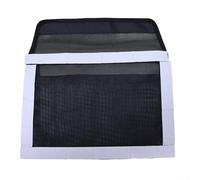 Portable Marine Net Storage Pouch For Fishing Rod Accessories Tools For Outdoor Gear Secure Attachment On Smooth Surfaces Mesh Design(Black)