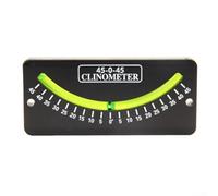 Portable Marine Trail Inclinometer for Sailboats, Yachts and Boats, High-Resolution Display, ABS Material, Black and Green, 10-0-10, 25-0-25 or 45-0-45(45 Degrees)