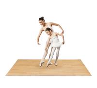 Portable Marley Dance Floor Mat, Triple Thickness 5mm, Ideal for Tap Dance, Ballet 4' x 6', Wood Grain