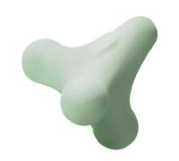 Portable Massage Ball for Shoulders and Trigger Points, Green TPE | Handheld Groove Design, Smooth Finish, 1 X Massager, for Yoga Stretching and Gym Use