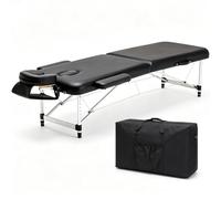 Portable Massage Table 8-Level Height Adjustable Professional Massage Bed