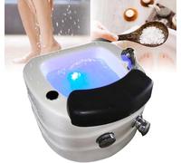 Portable Massager Foot Bath Tub, Stress Relief Foot Treatment Set for Home and Salon Use (D)