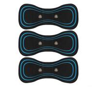Portable Massager Patch for Mini Neck Device - Elastic Gel Electrode Pad Cervical Vertebra Relief Shoulder Back Leg Use Black