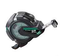 Portable Measuring Tape with Compact Design and Rubberized Exterior for Improved Handling and Resistance to Abrasion in Workshop Environments (Transparent 5m*19mm)