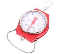Portable Mechanical Hanging Fish Scale Metal Red ≤10kg