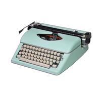 Portable Mechanical Typewriter - Retro Design with Flexible Keys for Clear Typing - Ideal for Office Use, Lightweight and Easy to Carry for Creative Writing