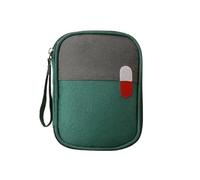 Portable Medical Kit - Travel First Aid Storage Bag with Pill Dispenser for Outdoor Adventures(Green-S)