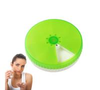 Portable Medicine Bottle - Circular Weekly Tablet Organizer, Waterproof Storage, Seven Section Dispenser for Supplements Prescriptions, Carrying Case for Journeys Adventures | Outdoor Travel