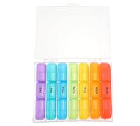 Portable Medicine Case 7 Day PP Travel Pill Organiser | Pills Case, Lightweight PP Storage Holder, Space-saving Travel Aid, Helps Prevent Forgotten Doses